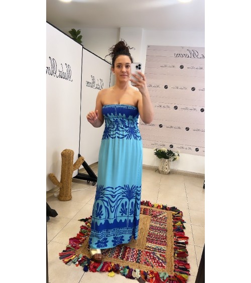 4643 Azul VESTIDO MAITE