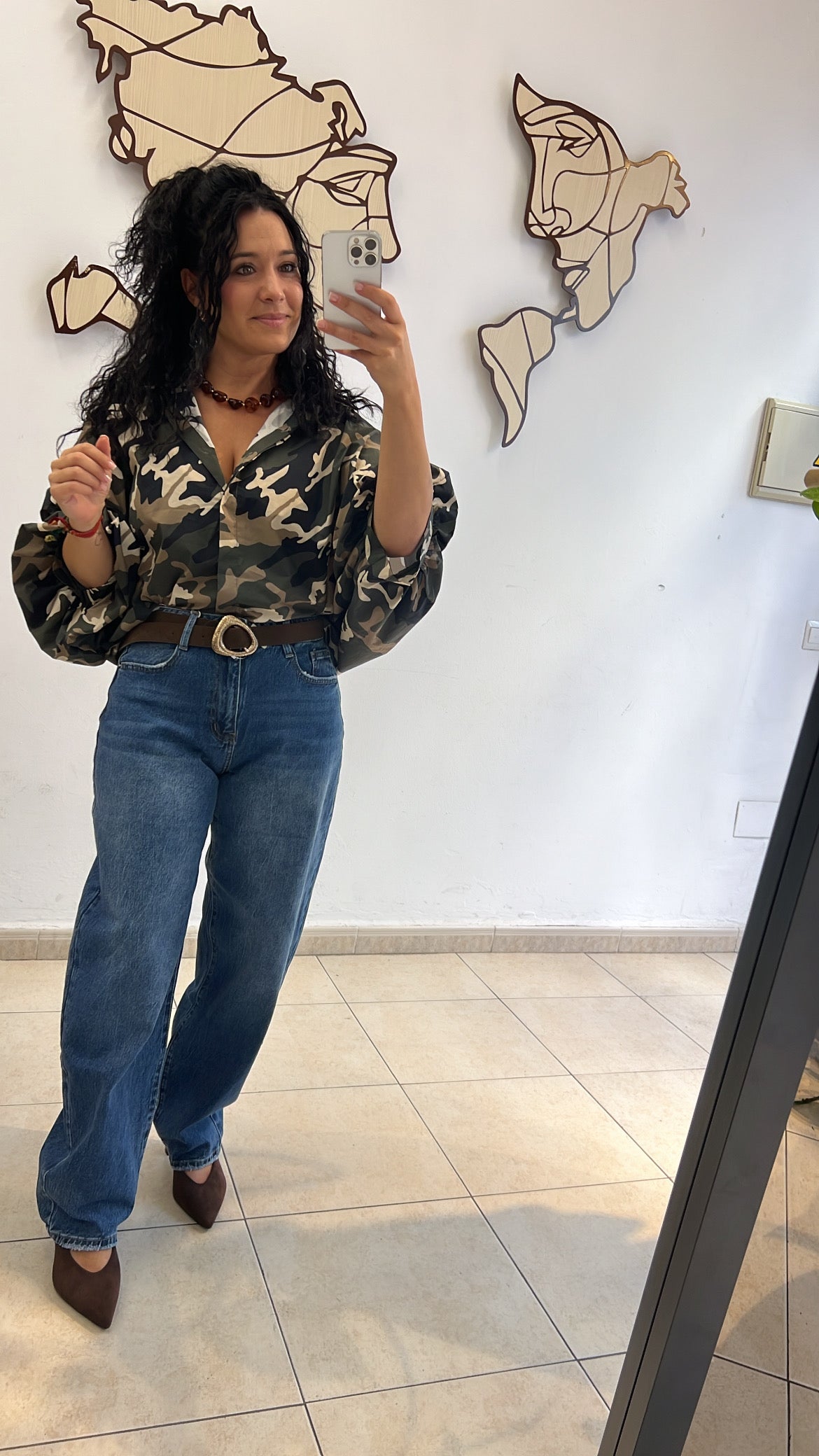 Blusa murciélago militar