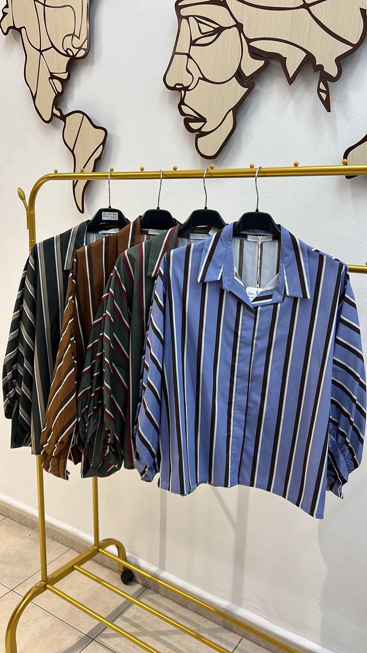 Blusa murciélago Rayas