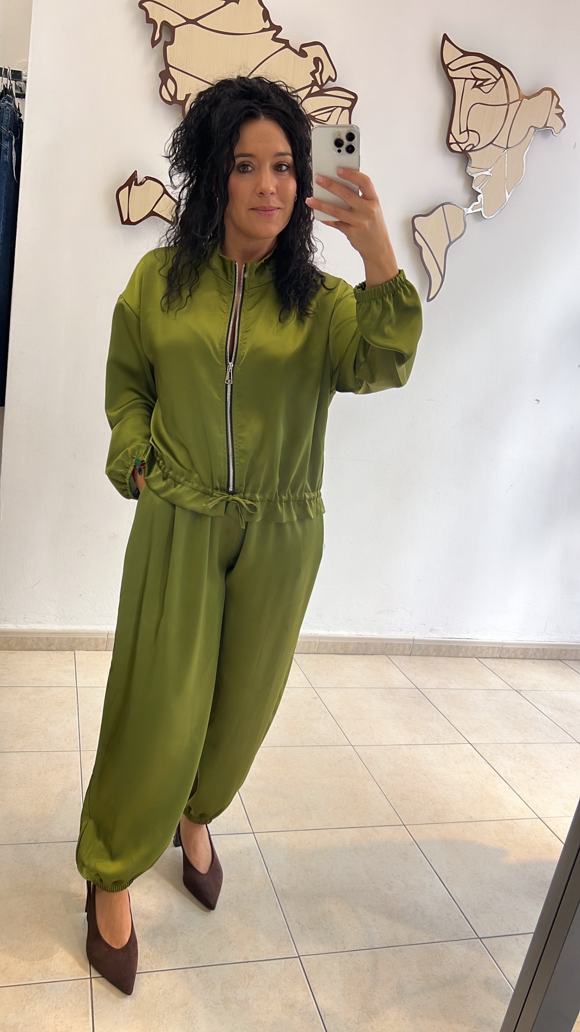 Bomber Susana y Bombacho Seda — fotografía del producto